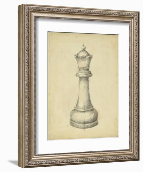 Antique Chess III-Ethan Harper-Framed Art Print