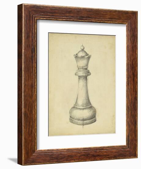 Antique Chess III-Ethan Harper-Framed Art Print