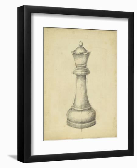 Antique Chess III-Ethan Harper-Framed Art Print