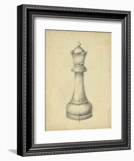 Antique Chess III-Ethan Harper-Framed Art Print