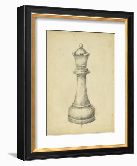 Antique Chess III-Ethan Harper-Framed Art Print