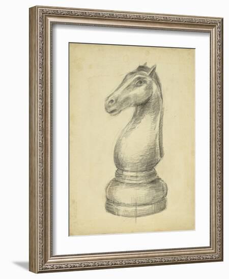 Antique Chess IV-Ethan Harper-Framed Art Print