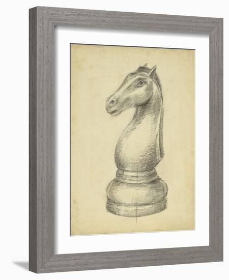 Antique Chess IV-Ethan Harper-Framed Art Print