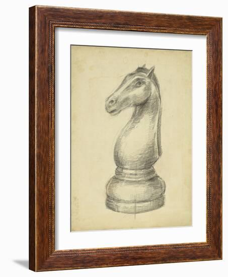 Antique Chess IV-Ethan Harper-Framed Art Print