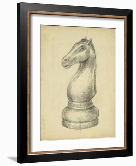 Antique Chess IV-Ethan Harper-Framed Art Print