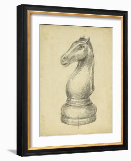 Antique Chess IV-Ethan Harper-Framed Art Print