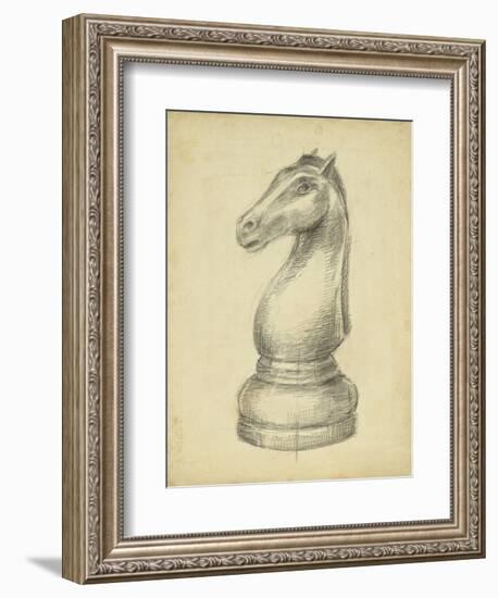 Antique Chess IV-Ethan Harper-Framed Art Print