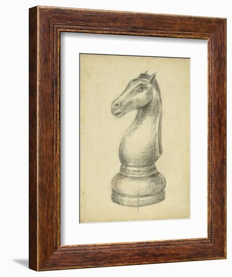 Antique Chess IV-Ethan Harper-Framed Art Print