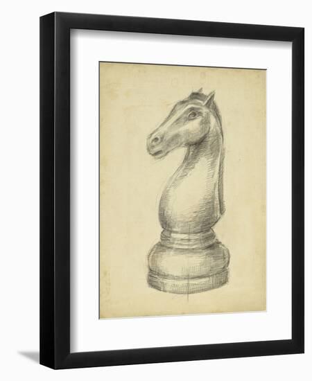 Antique Chess IV-Ethan Harper-Framed Art Print