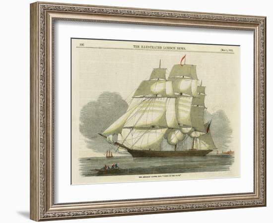 Antique Clipper Ship II-null-Framed Art Print