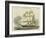 Antique Clipper Ship II-null-Framed Art Print