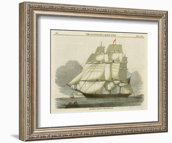 Antique Clipper Ship II-null-Framed Art Print