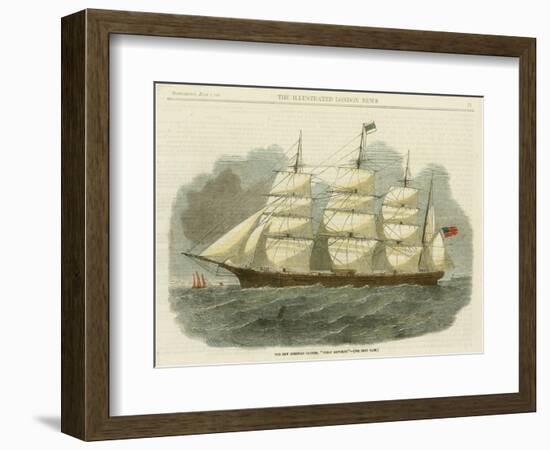Antique Clipper Ship IV-null-Framed Art Print