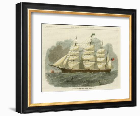 Antique Clipper Ship IV-null-Framed Art Print