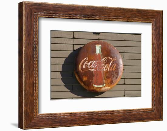 Antique Coca Cola sign, Mansfield, Indiana, USA-Anna Miller-Framed Photographic Print