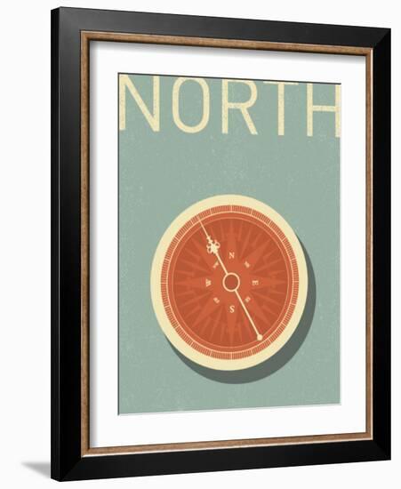 Antique Compass-norph-Framed Art Print