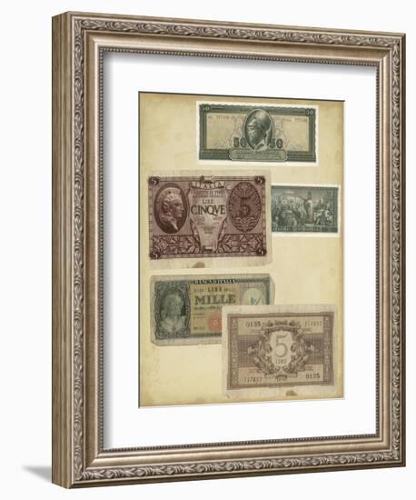 Antique Currency IV-Vision Studio-Framed Art Print