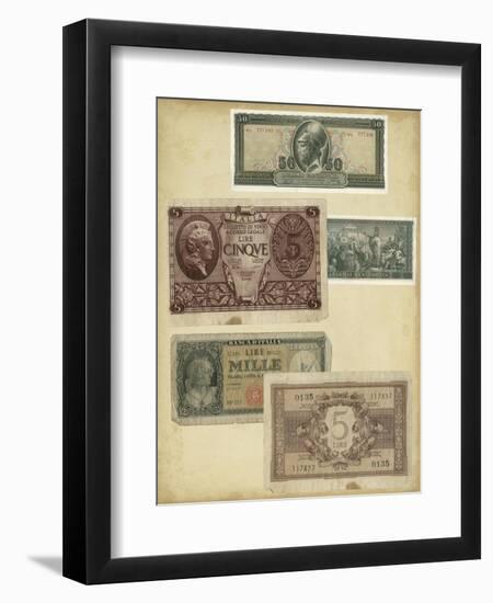 Antique Currency IV-Vision Studio-Framed Art Print