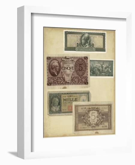 Antique Currency IV-Vision Studio-Framed Art Print