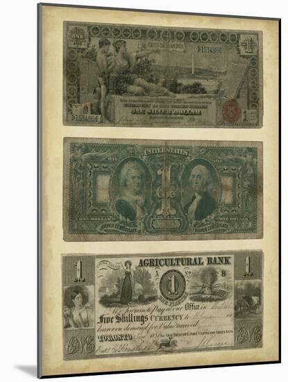 Antique Currency V-Vision Studio-Mounted Art Print