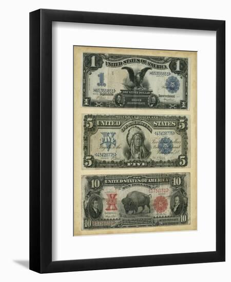 Antique Currency VI-Vision Studio-Framed Art Print