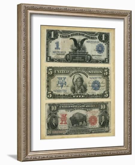 Antique Currency VI-Vision Studio-Framed Art Print