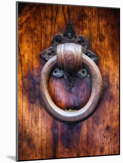 Antique Door Knocker In Florence-George Oze-Mounted Photographic Print