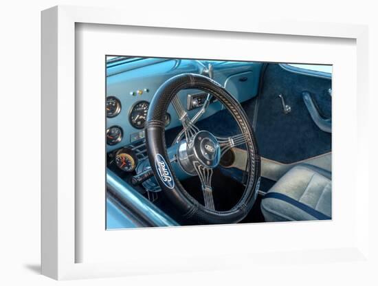 Antique Ford car interior-Lisa Engelbrecht-Framed Photographic Print