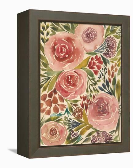 Antique Garden II-Cheryl Warrick-Framed Stretched Canvas