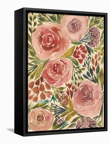 Antique Garden II-Cheryl Warrick-Framed Stretched Canvas