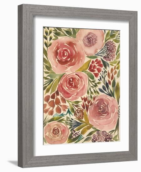 Antique Garden II-Cheryl Warrick-Framed Art Print