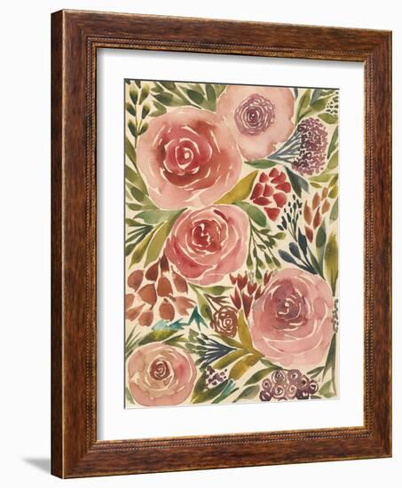 Antique Garden II-Cheryl Warrick-Framed Art Print