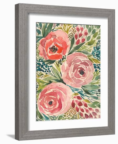 Antique Garden III-Cheryl Warrick-Framed Art Print