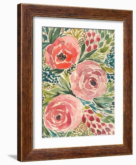 Antique Garden III-Cheryl Warrick-Framed Art Print