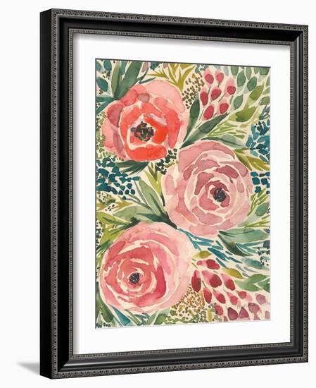 Antique Garden III-Cheryl Warrick-Framed Art Print