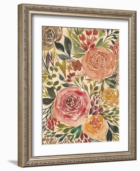 Antique Garden IV-Cheryl Warrick-Framed Art Print