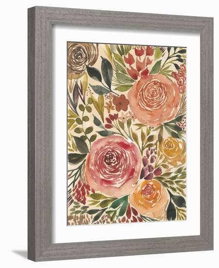 Antique Garden IV-Cheryl Warrick-Framed Art Print