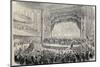 Antique Illustration of Presidential Electoral Meeting in Chicago Opera Theater. Created by Gaildra-marzolino-Mounted Photographic Print