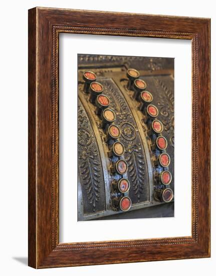 Antique Keys on Cash Register in the Oldest Operating Hardware Store in Alabama-Adam Jones-Framed Photographic Print