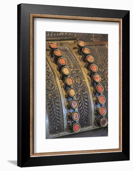 Antique Keys on Cash Register in the Oldest Operating Hardware Store in Alabama-Adam Jones-Framed Photographic Print