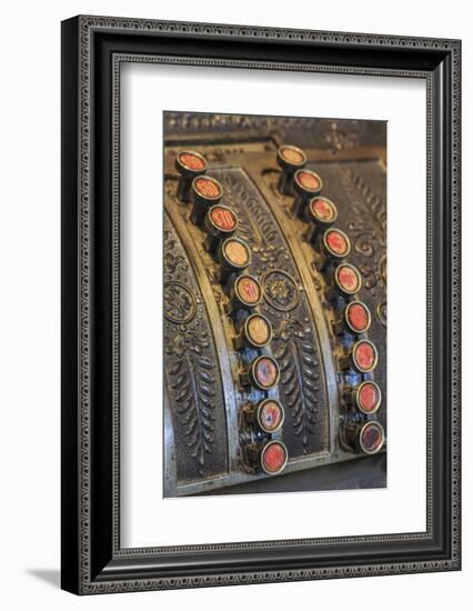 Antique Keys on Cash Register in the Oldest Operating Hardware Store in Alabama-Adam Jones-Framed Photographic Print