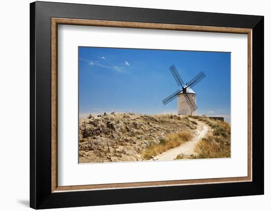 Antique La Mancha Windmills in Consuegra, Spain-Julianne Eggers-Framed Photographic Print