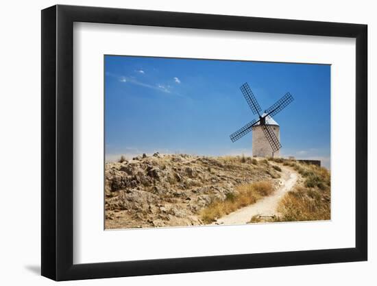 Antique La Mancha Windmills in Consuegra, Spain-Julianne Eggers-Framed Photographic Print