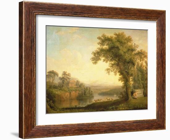 Antique Landscape with Phaeton's Tomb, 1785-Jacob-Philippe Hackert-Framed Giclee Print