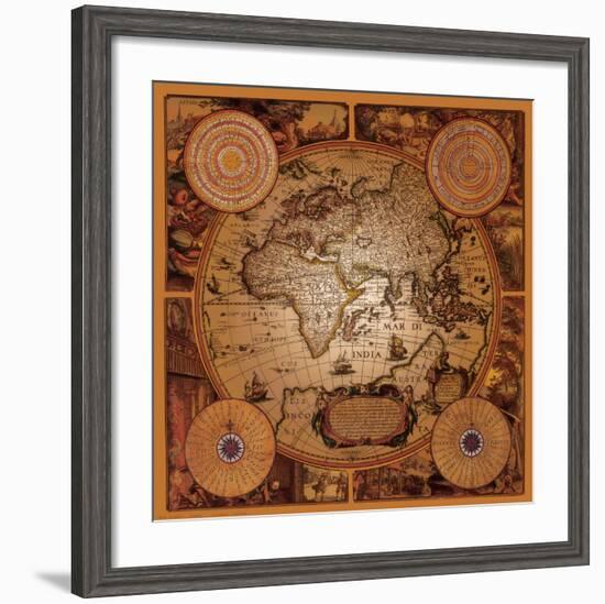 Antique Map, Cartographica I-null-Framed Art Print