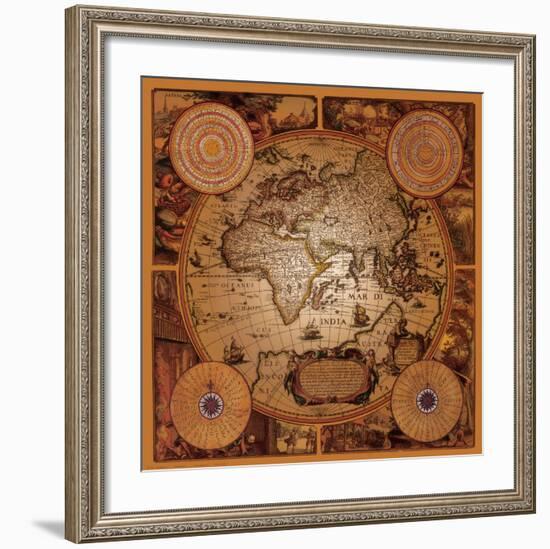 Antique Map, Cartographica I-null-Framed Art Print