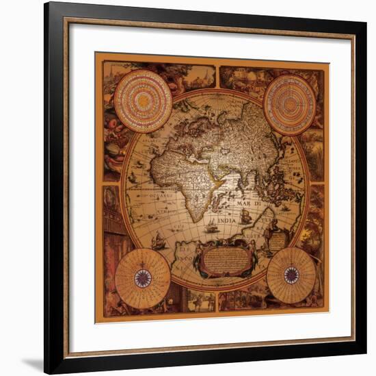 Antique Map, Cartographica I-null-Framed Art Print
