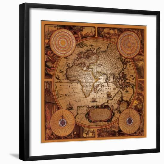 Antique Map, Cartographica I--Framed Art Print