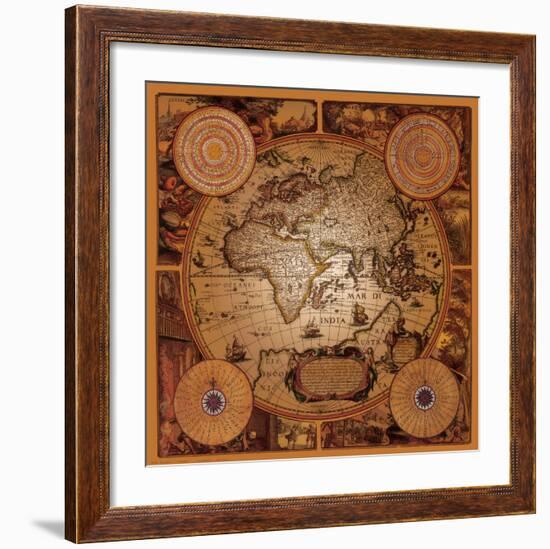 Antique Map, Cartographica I-null-Framed Art Print