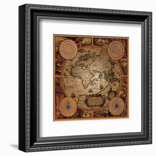 Antique Map, Cartographica I-null-Framed Premium Giclee Print